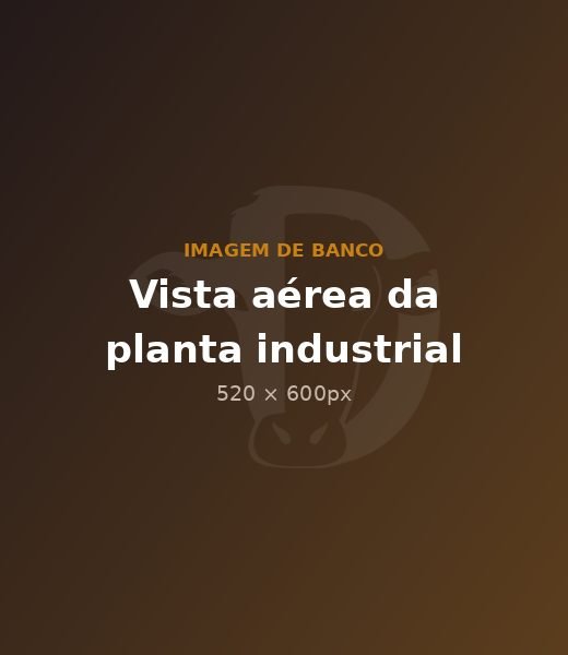 Vista aérea da planta do Frigorífico Dametto em Ibiaçá